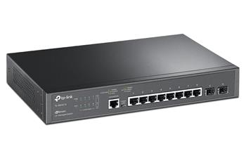 Switch TP-Link cu management L2+, 8 Porturi Gigabit, 2 x SFP Gigabit „TL-SG3210” (timbru verde 2 lei)