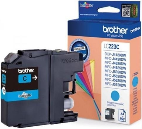 Cartus Brother LC223C, 550 pagini, Cyan