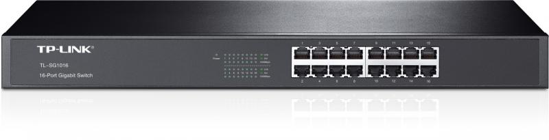 Switch TP-LINK TL-SG1016, 16 x 10/100/1000Mbps, montabil in rack 1U