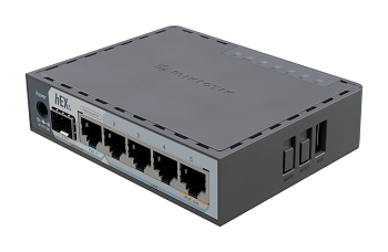 Router hEX, 5 porturi RJ45 Gigabit, 1 x SFP 2.5G, 1 x PoE Out, USB, PoE In – MikroTik E60iUGS