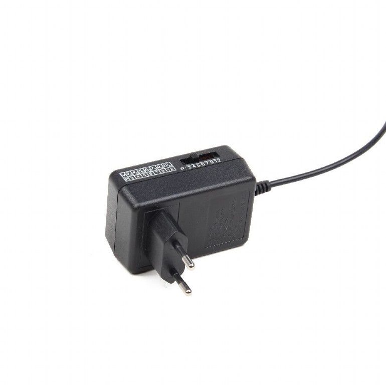 Adaptor universal AC-DC 24W, Energenie, de la 3V la 12 V, maxim 2 A, cu 7 conectori, cablu 120 cm, cu protectie, negru