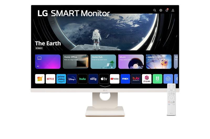 Monitor inteligent, LG, 27″, 16:9, 1920×1080, 14 ms, HDMI, USB, Bluetooth, Alb