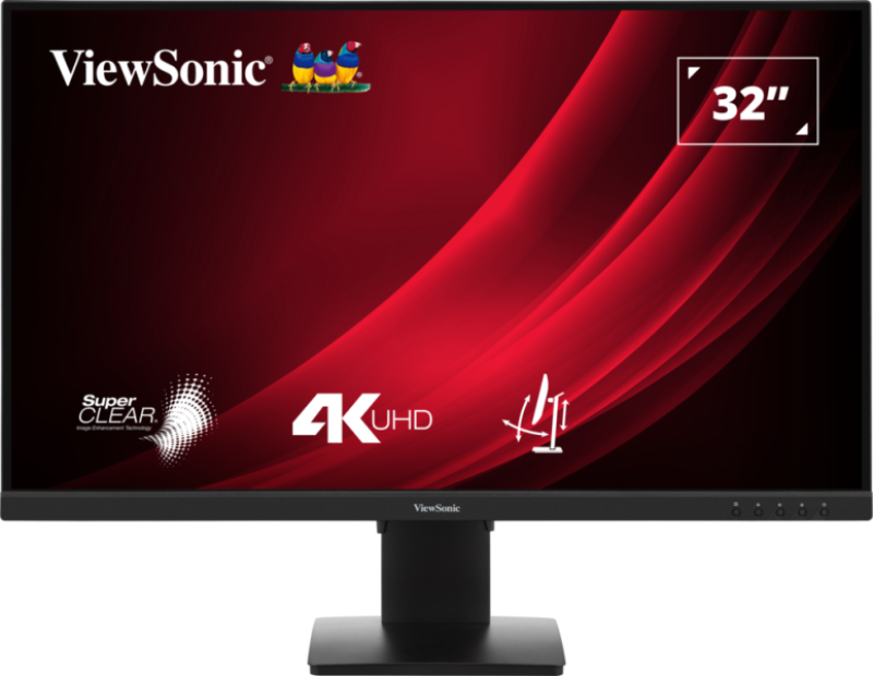 Monitor LED VA ViewSonic VG3208-4K 32″, 4K UHD (3840×2160), 60Hz, 4ms, HDR10, 2x HDMI, DisplayPort, negru