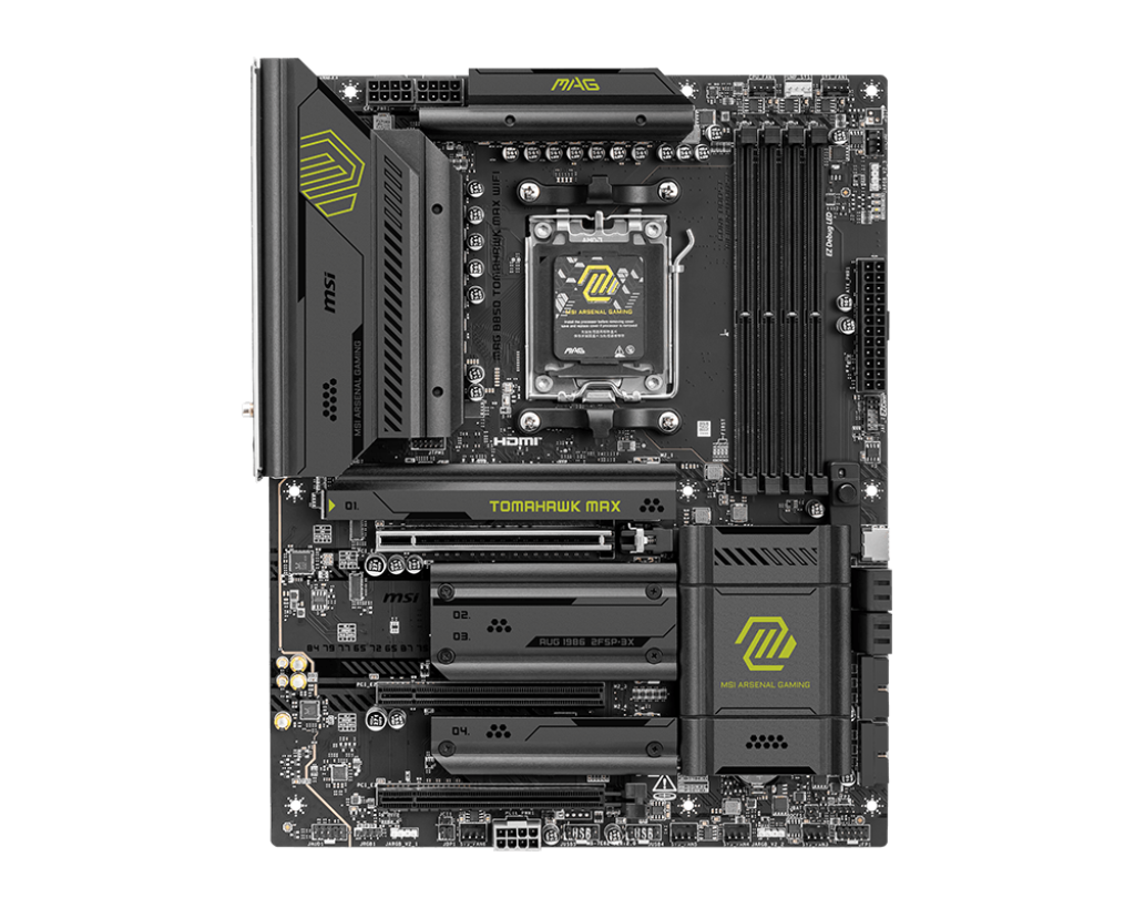 Placa de baza MSI MAG B850 TOMAHAWK MAX WIFI, AM5, DDR5, BT, ATX, Negru 911-7E62-002