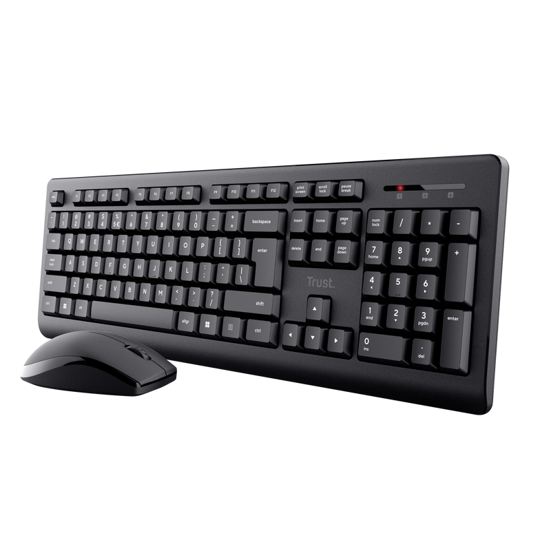 Kit Trust Primo tastatura standard, mouse wireless optic, rezoltie maxima 1200 DPI, negru 5 Kit Trust Primo tastatura standard, mouse wireless optic, rezoltie maxima 1200 DPI, negru - imagine 5