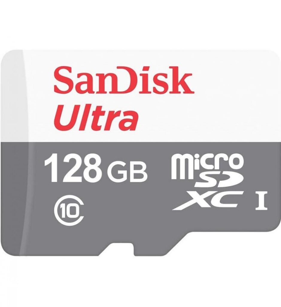 Card de memorie Sandisk micro SD – SDXC Ultra 128 GB, Class 10, 100Mbs + adaptor