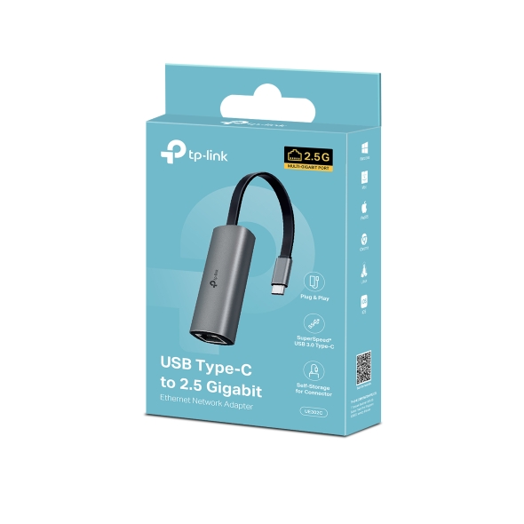 Adaptor TP-Link UE302C USB-C pentru retea de 2.5 Gbps 3 Adaptor TP-Link UE302C USB-C pentru retea de 2.5 Gbps - imagine 3