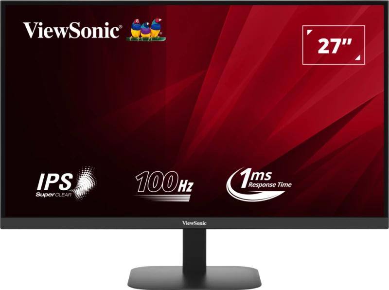 Monitor LED IPS ViewSonic VA2708-2K-HD 27″, QHD (2560×1440), 100Hz, 1ms (MPRT), HDR10, HDMI, DisplayPort, negru