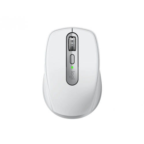 Mouse wireless Logitech MX Anywhere 3S, 2.4GHz&Bluetooth, Silent, Scroll MagSpeed, Multidevice, USB-C, Pale Grey
