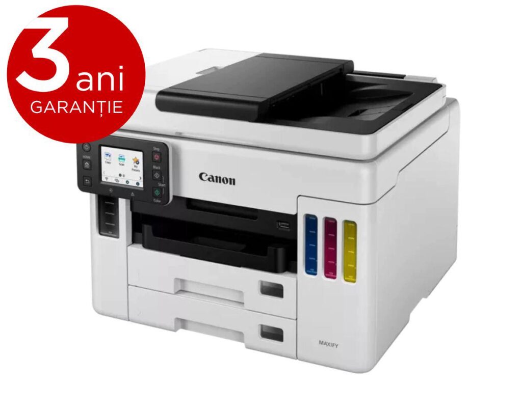 Multifunctional Inkjet color CISS Canon Maxify GX7040, A4, Duplex, Retea, Wi-Fi, Fax