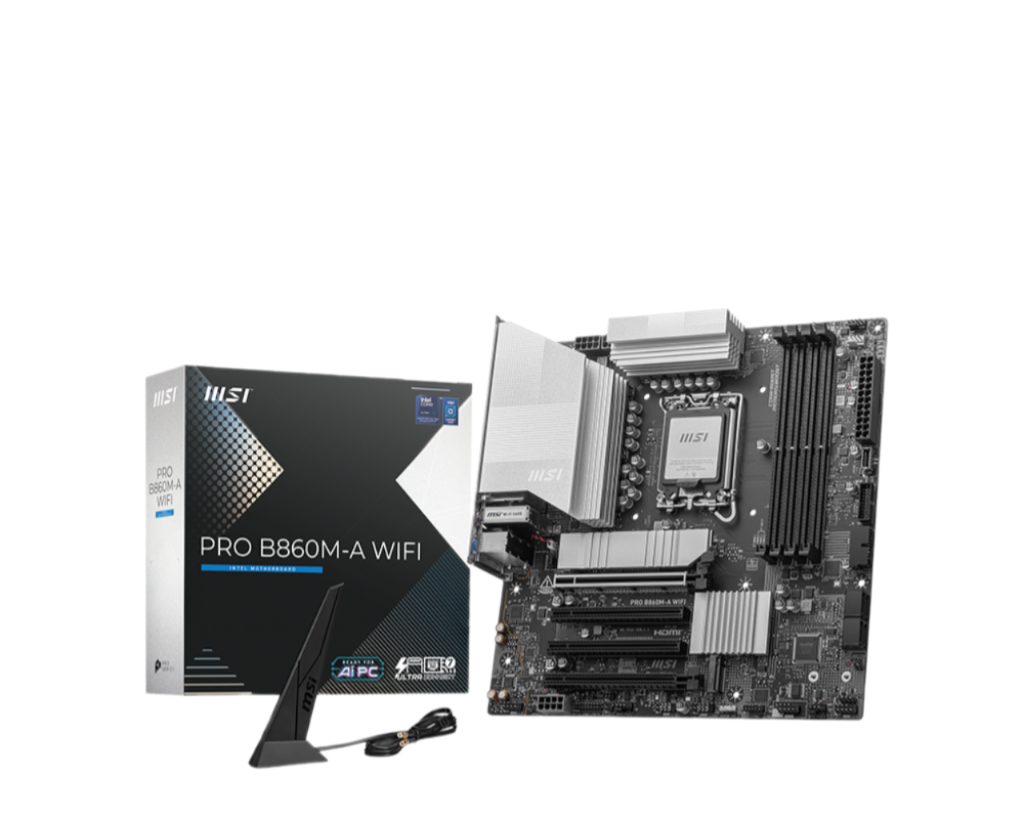 Placa de baza MSI PRO B860M-A WIFI, mATX, Wi-Fi, performanta excelenta 5 Placa de baza MSI PRO B860M-A WIFI, mATX, Wi-Fi, performanta excelenta - imagine 5