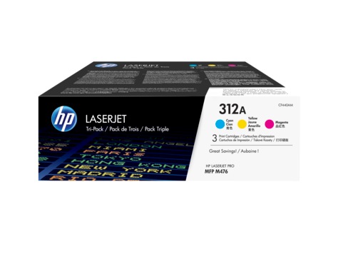 Toner HP 312A, Tri Pack, C/M/Y