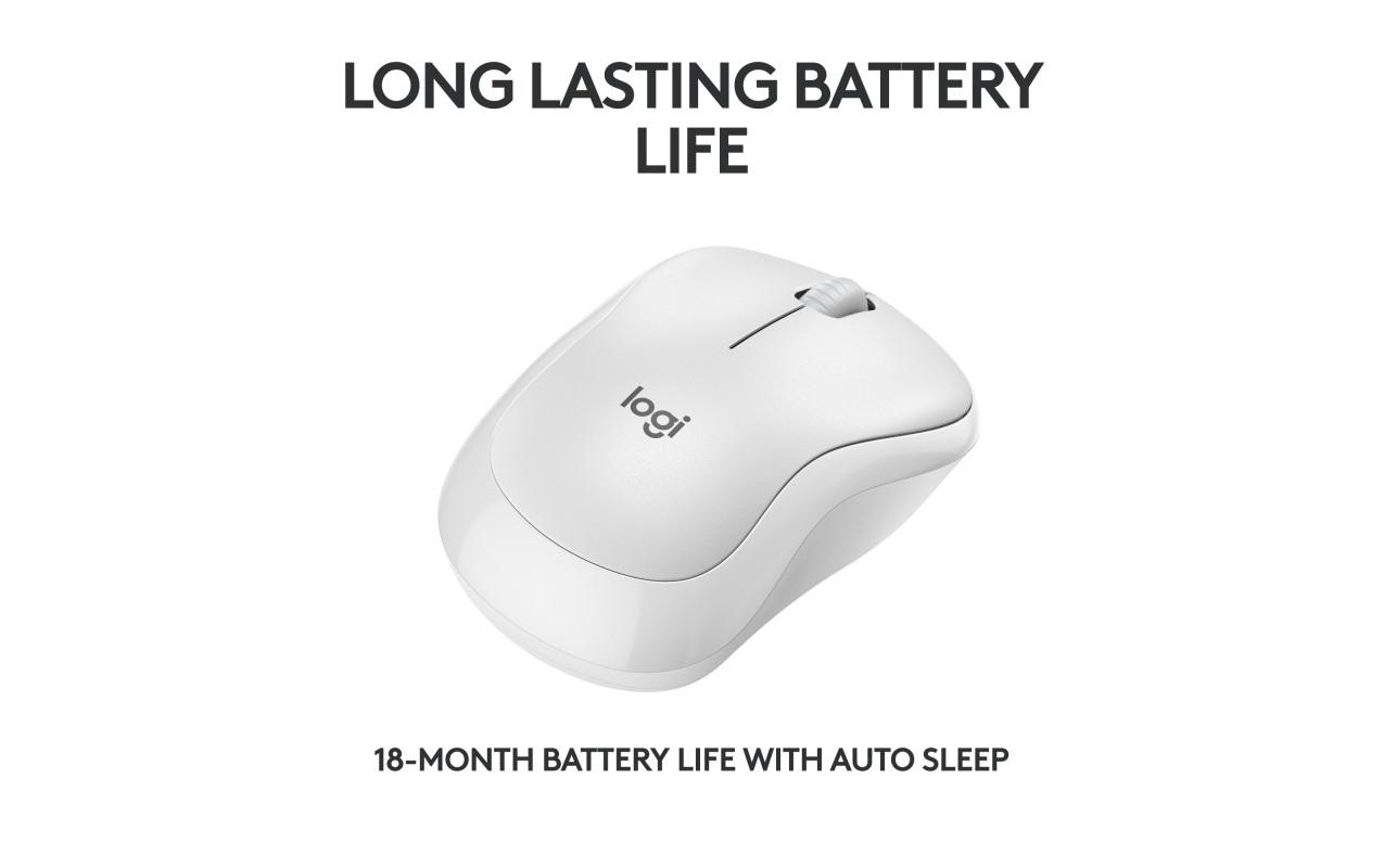 Mouse Logitech M240 Silent, Wireless, Bluetooth, Off-White 3 Mouse Logitech M240 Silent, Wireless, Bluetooth, Off-White - imagine 3