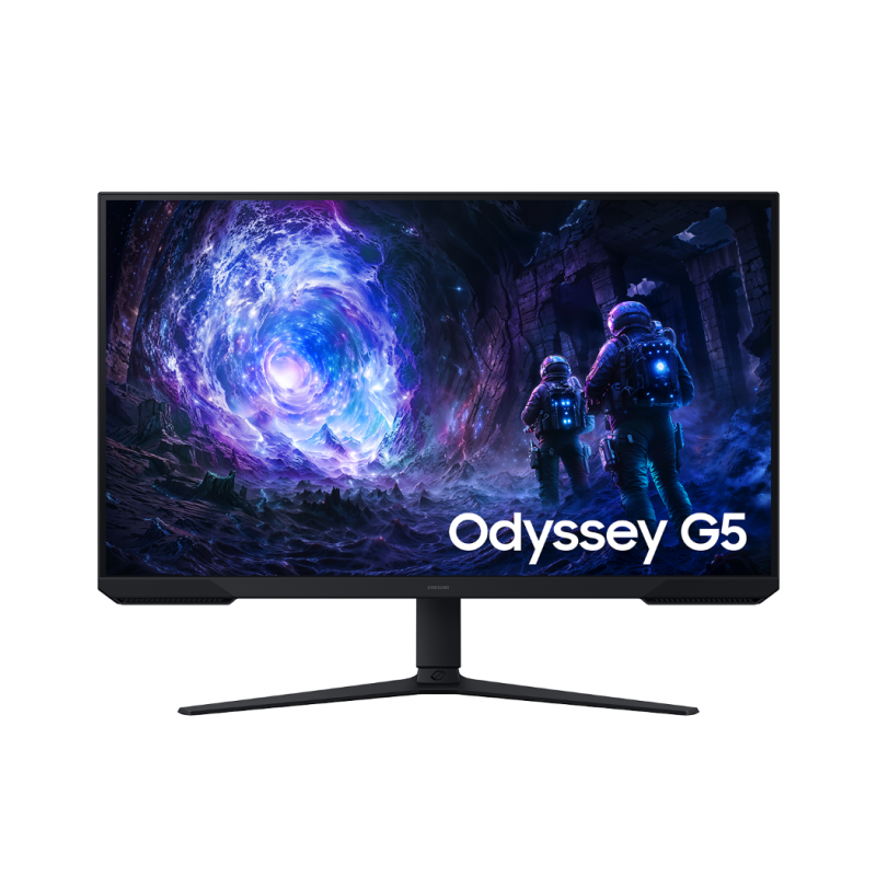 Monitor Gaming VA LED Samsung Odyssey G5 32″ LS32FG510EUXEN, QHD 2560 x 1440, HDMI, DisplayPort, Pivot, 180 Hz, 1 ms Negru