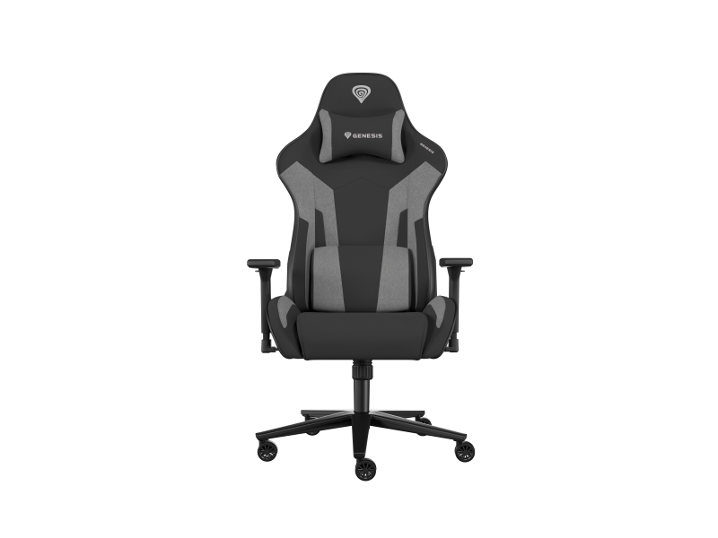 Scaun gaming Genesis Nitro 720, material Synthetic PU + Textil, reglabil pe inaltime, spatar ajustabil, Negru/Gri