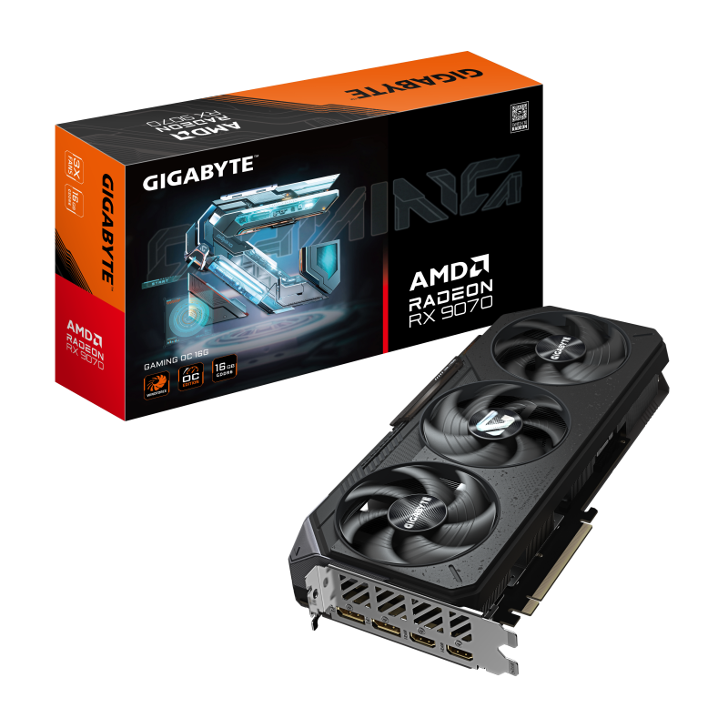 Placa video GIGABYTE Radeon™ RX 9070 GAMING OC, 16GB GDDR6, 256-bit