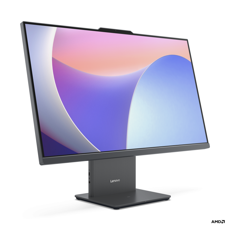 Sistem All-in-One Lenovo IdeaCentre AIO 27ARR9 cu procesor AMD Ryzen™ 5 7535HS pana la 4.55GHz, 27″ Full HD, IPS, 16GB DDR5, 512GB SSD, AMD Radeon™ 660M Graphics, No OS, Luna Grey