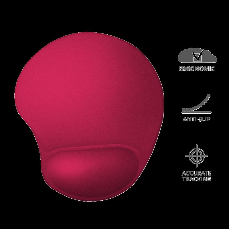 Mouse Pad Trust BigFoot, ergonomic, suprafata antiderapanda, Rosu