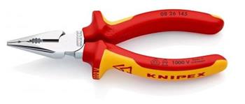Cleste combinat/patent Knipex ascutit cu maner multicomponent 145mm VDE