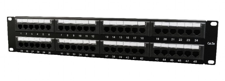 Patch panel Gembird, 48 porturi, Cat.6