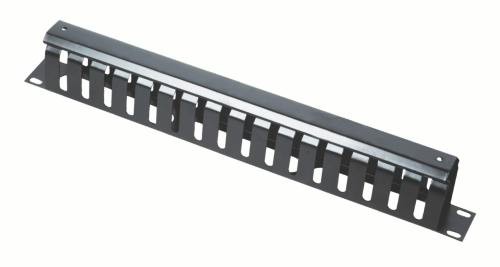 PANOU gestionare cabluri GEMBIRD, tip masca orizontala perforata, 19 inch, 1U, negru, „19C-CM2”