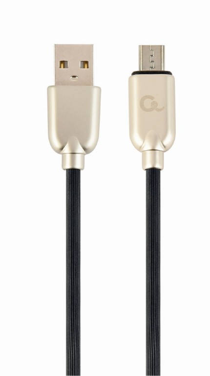 Cablu alimentare si date Gembird, USB 2.0 (T) la Micro-USB 2.0 (T), 2m, Negru, CC-USB2R-AMmBM-2M