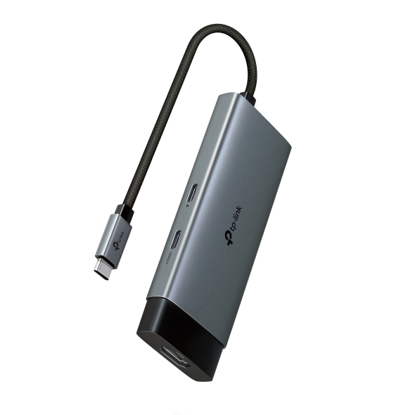 Hub USB Type-C TP-Link UHC, 5-in-1 , 1 x HDMI, 1 x PC USB-C 100W, 2 x USB 3.0, 1 x USB-C, carcasa aluminiu 2 Hub USB Type-C TP-Link UHC, 5-in-1 , 1 x HDMI, 1 x PC USB-C 100W, 2 x USB 3.0, 1 x USB-C, carcasa aluminiu - imagine 2