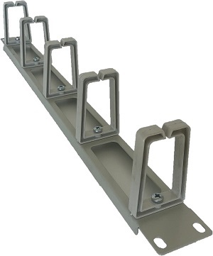ADEX cable management 19″ 1U long rings, gray