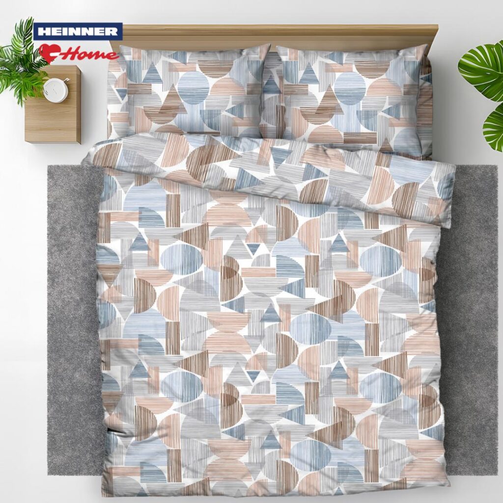 Set de pat king size bumbac,144 TC,Ronda