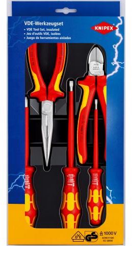 Set 5 unelte Knipex, Surubelnite, Clesti, Rosu/Galben 4 Set 5 unelte Knipex, Surubelnite, Clesti, Rosu/Galben - imagine 4