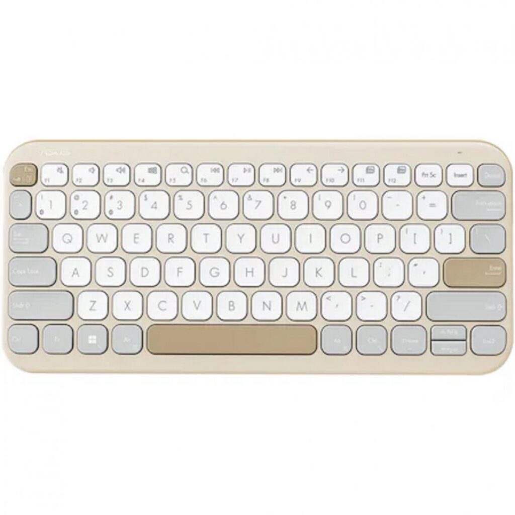 Tastatura wireless ASUS KW100, Oat Milk