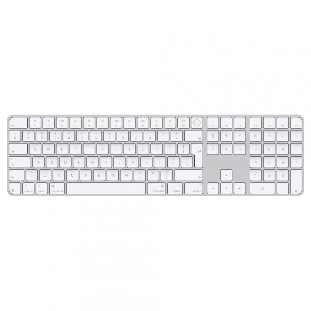 Tastatura Apple Magic Keyboard (2024) cu Touch ID si Numeric Keypad, RO KB, Alb