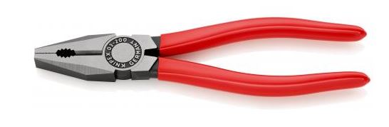 Cleste Combinat cu Strat Protector Negru Lustruit, Manere cu Manson din Plastic, 200 mm 2 Cleste Combinat cu Strat Protector Negru Lustruit, Manere cu Manson din Plastic, 200 mm - imagine 2