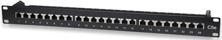 Patch Panel INTELLINET 513487, 24 porturi, 19 inch