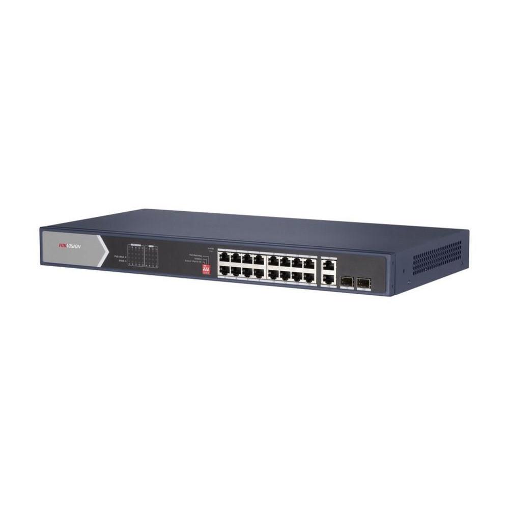Switch Hikvision DS-3E0520HP-E, 16-Port, PoE