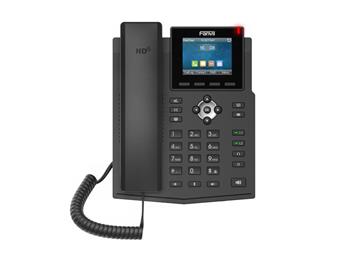 Telefon VoIP, Fanvil, RJ45, 1000 Mbps, PoE, LCD, Negru