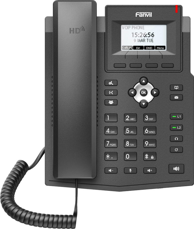 Telefon VoIP, Fanvil, HD Audio, RJ45, 100Mbps, afisaj LCD, Negru 2 Telefon VoIP, Fanvil, HD Audio, RJ45, 100Mbps, afisaj LCD, Negru - imagine 2