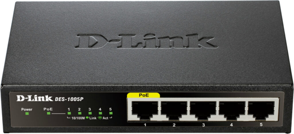 Switch D-Link DES-1005P, 5 x 10/100Mbps