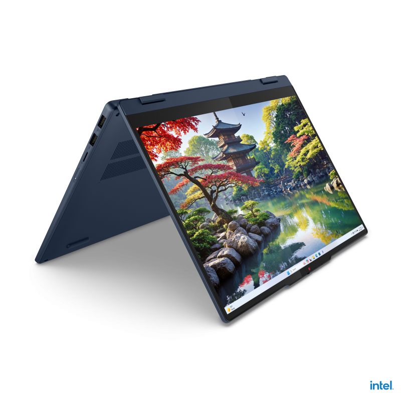 Laptop Lenovo IdeaPad 5 2-in-1 14IAL10 cu procesor Intel® Core™ Ultra 7 255U pana la 5.2GHz, 14”, WUXGA, IPS, Touch, 16GB LPDDR5x RAM, 512GB SSD, Intel® Graphics, No OS, Cosmic Blue