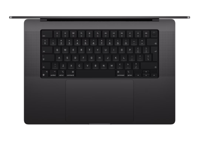 Laptop Apple MacBook Pro 16″ cu procesor Apple M4 Max, 16 nuclee CPU si 40 nuclee GPU, 128GB RAM, 2TB SSD, Space Black, INT KB