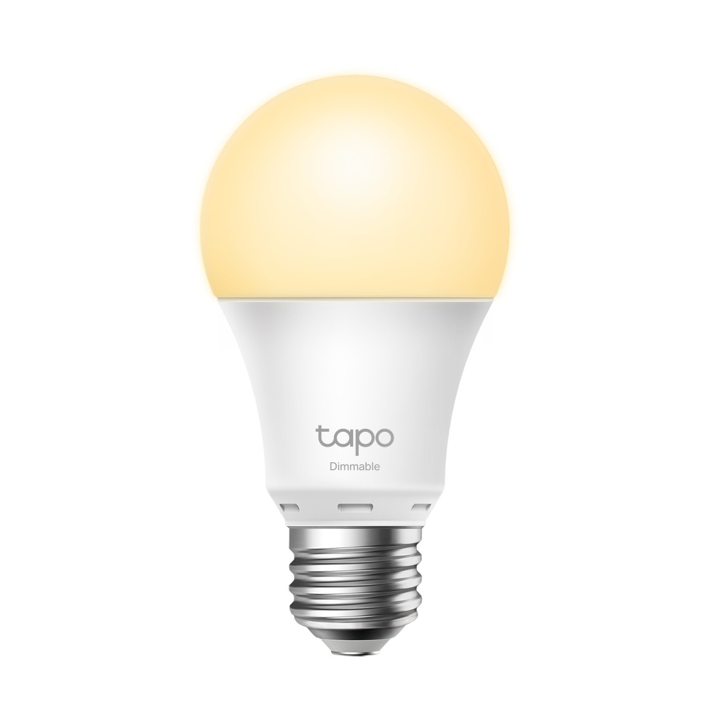 Bec LED inteligent TP-Link Tapo L510E, Wi-Fi, E27, 8.7W (60W), lumina calda (2700K), compatibil Amazon Alexa si Google Assistant, clasa energetica F