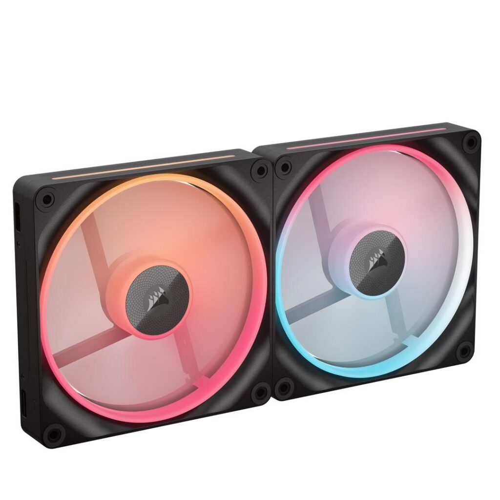 Ventilatoare CORSAIR iCUE LINK LX140-R RGB BLACK, dual pack