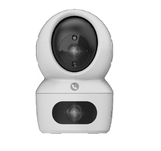 Camera de supraveghere interior Ezviz H7c Dual, 2K+, IR 15m, Apelare bidirectionala cu buton tactil, Auto Tracking, Suport MicroSD 512GB si stocare Ezviz CloudPlay, Microfon, Detectare forma umana/vehicul AI, Wi-Fi 6 cu banda dubla 2.4GHz si 5GHz