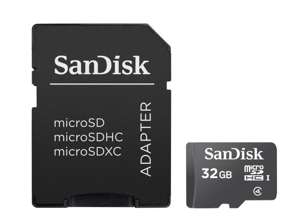 Card de Memorie MicroSDHC SanDisk 32GB, Adaptor SD, Class 4
