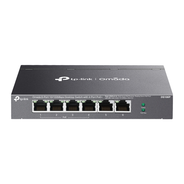 Switch TP-Link Omada DS106P, 6 porturi, PoE+