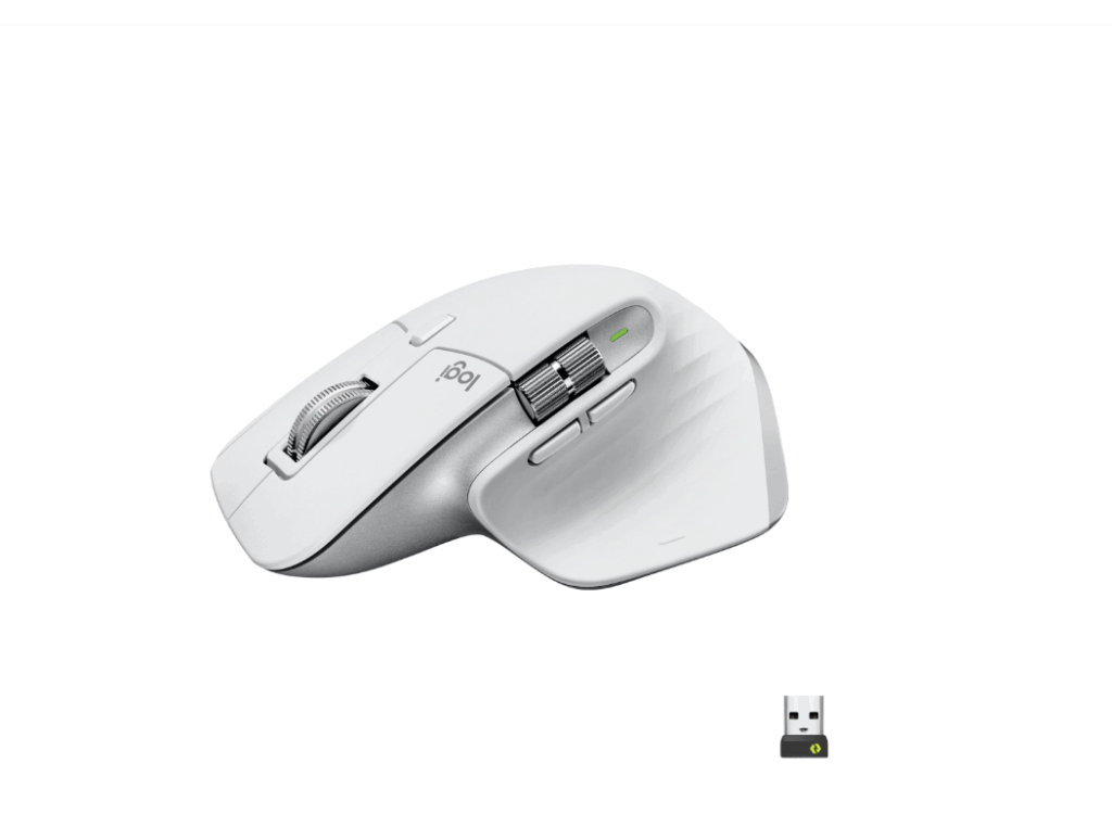 Mouse Wireless Logitech MX Master 3S Performance for Mac, 8000 dpi, Silent, BT, Grey