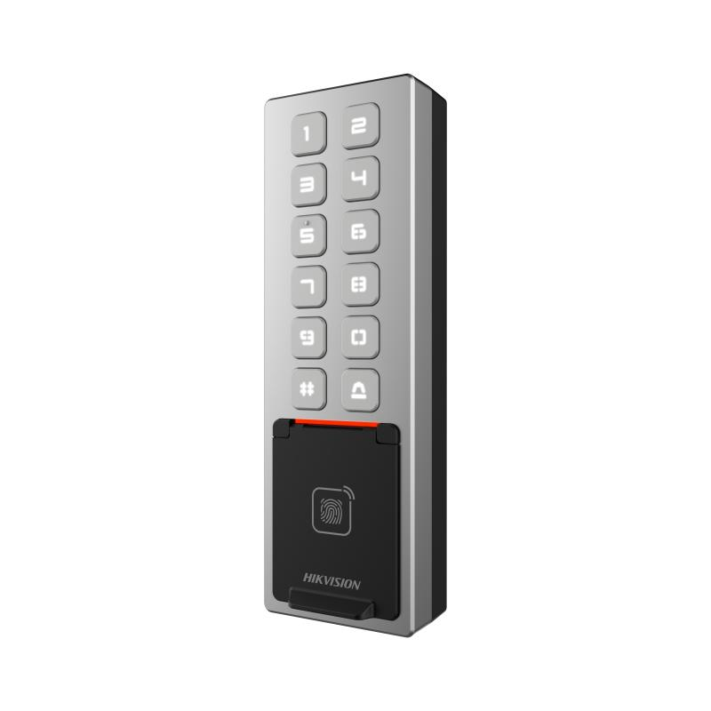 Terminal control acces, PIN/Card M1/amprenta/bluetooth, Wiegand, Wi-Fi, RS485, Alarma, IK08 – HIKVISION DS-K1T805MBFWX