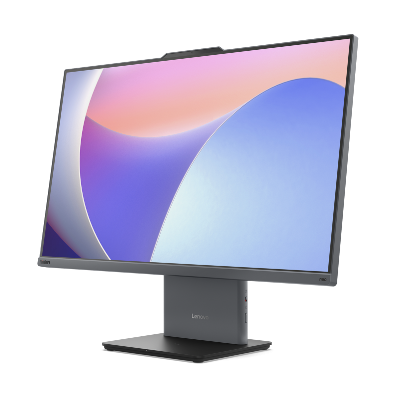 Sistem Desktop PC Lenovo ThinkCentre neo 50a 27 Gen 5 cu procesor Intel® Core i7-13620H pana la 4.9GHz, 27″ Full HD, IPS, 32GB DDR5 RAM, 512GB SSD, Intel® UHD Graphics, Windows® 11 Pro, Luna Grey, 3y on-site Premium Care