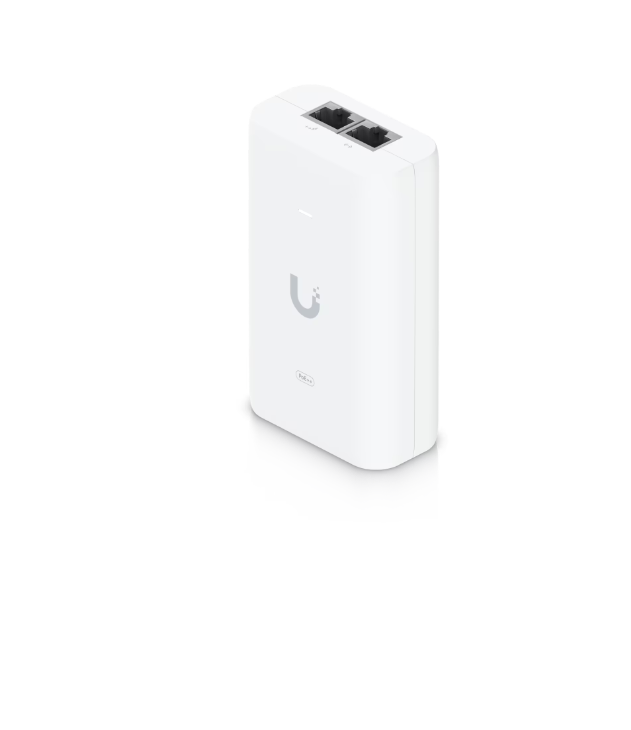 Injector PoE, UbiQuiti, Plastic, IEEE 802.3at, 63x34x106 mm, Alb