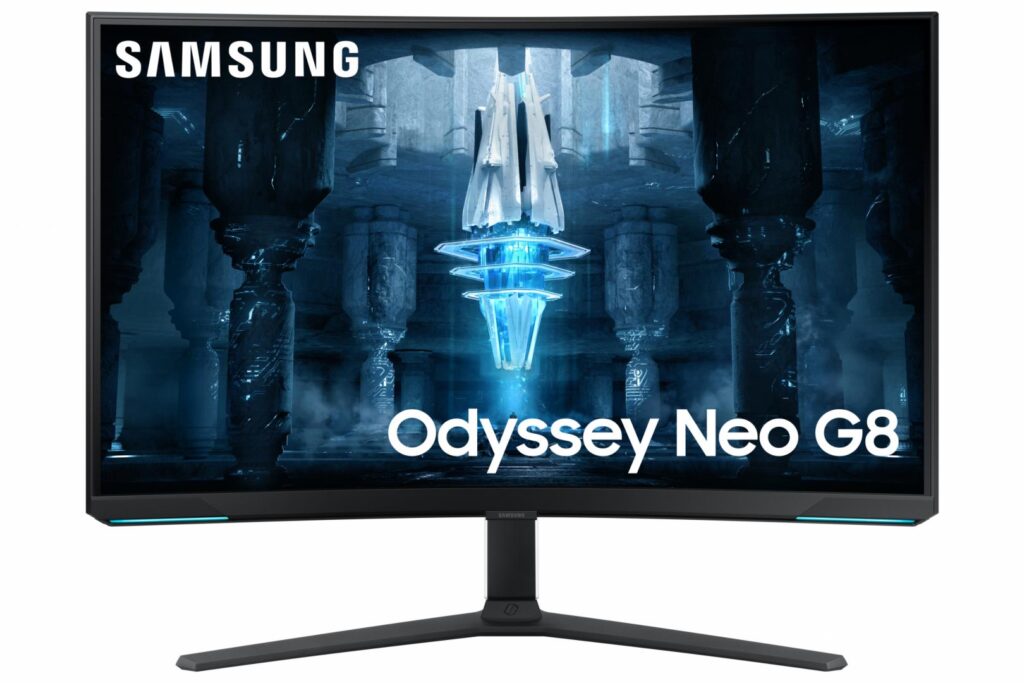Monitor Gaming Curbat LED VA Samsung Odyssey Neo G8 32″, UHD (3840×2160), 240Hz, 1ms, AMD FreeSync™ Premium, Quantum HDR 2000, 2x HDMI, Display Port, Jack, USB, Pivot, Alb
